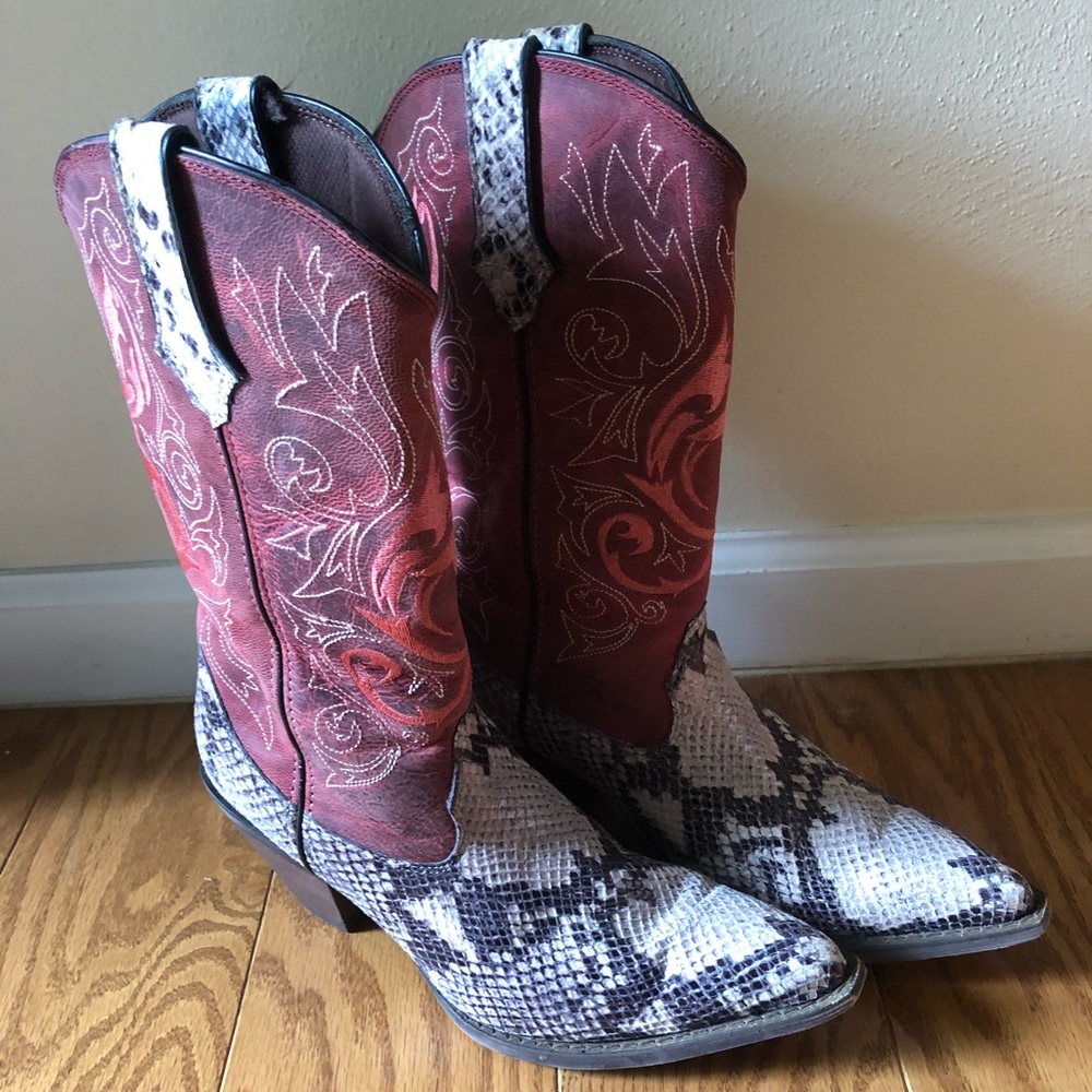 Women’s Durango Snake Skin Cowboy Boots
